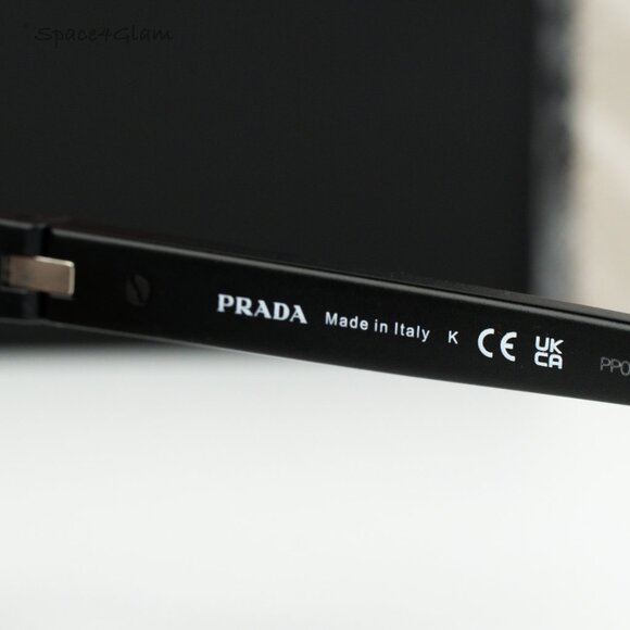 NEW Prada Linea Rossa PS05YS DG050A Black Rubber Brown Rectangle Sunglasses - Picture 6 of 7
